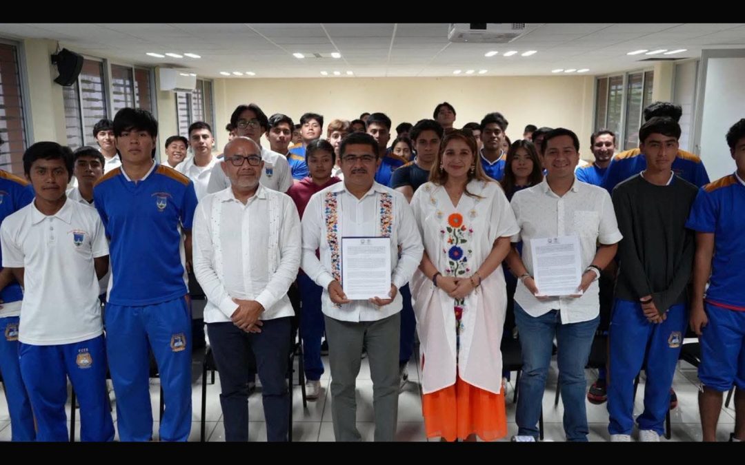 Firma de convenio con la Facultad de Cultura Física y Deporte de la UABJO.