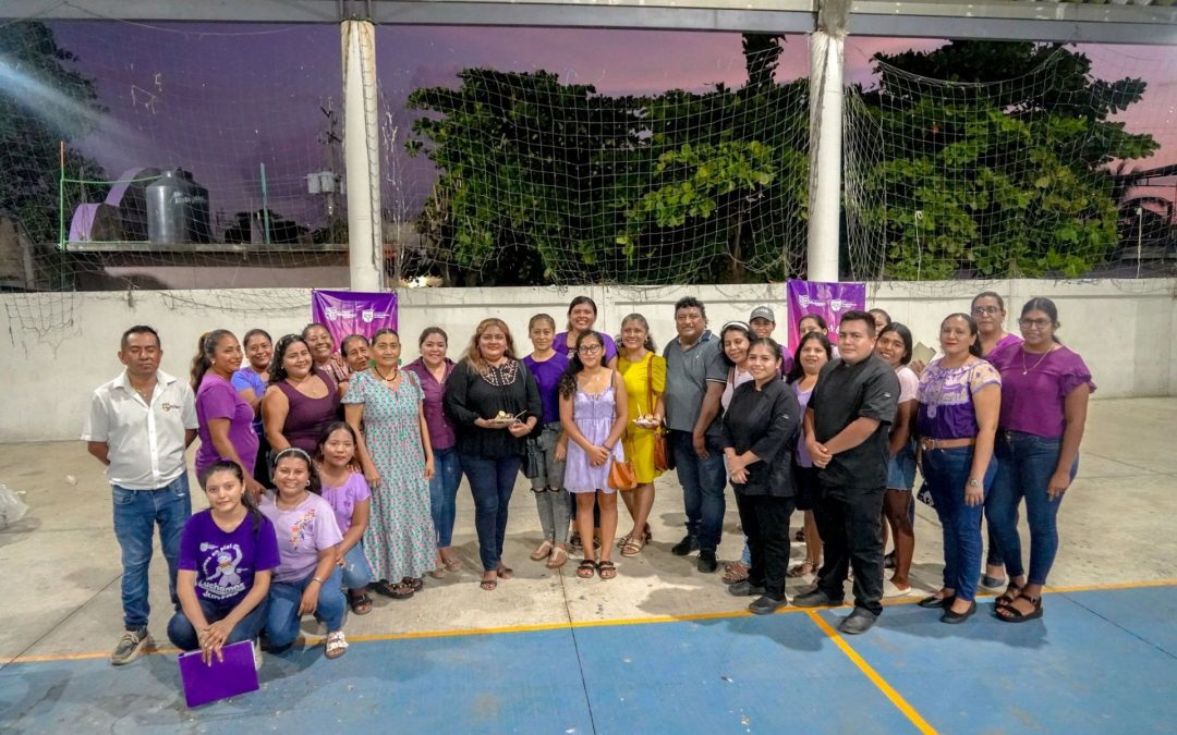 Clausura del curso de Repostería en la agencia municipal de Bajos de Chila.