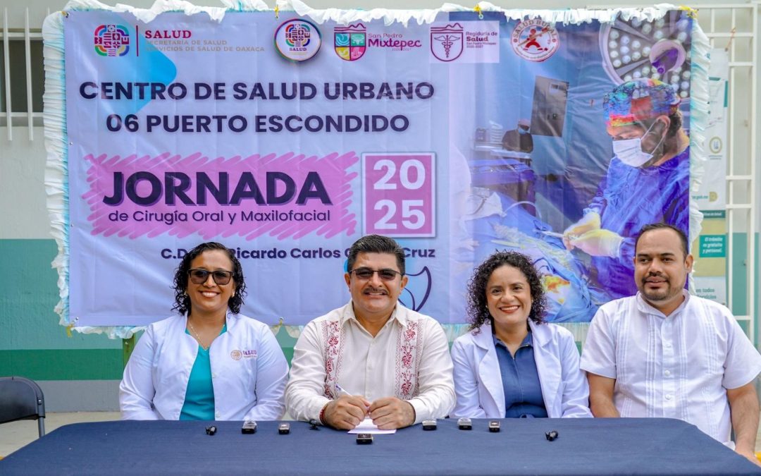 Jornada de Cirugía Maxilofacial en el Centro de Salud de Puerto Escondido.